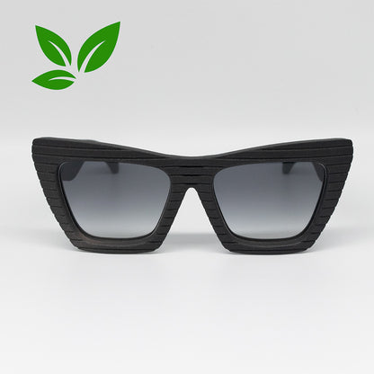 Occhiali da donna cat eye oversize artigianali e sostenibili