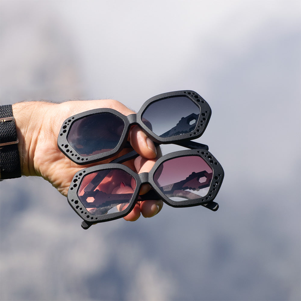 Occhiali esagonali donna artigianali