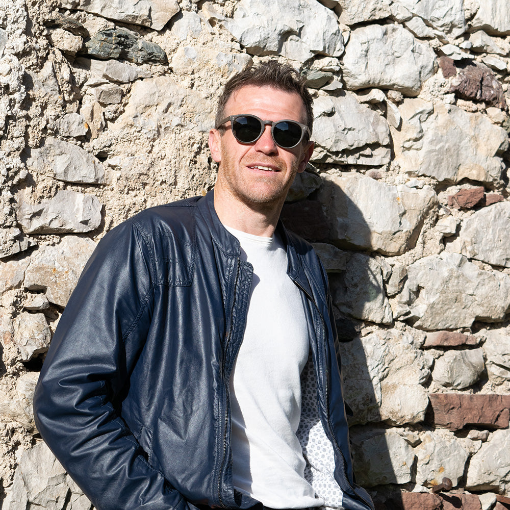 Occhiali da sole bio acetato sostenibili uomo lenti polarizzate