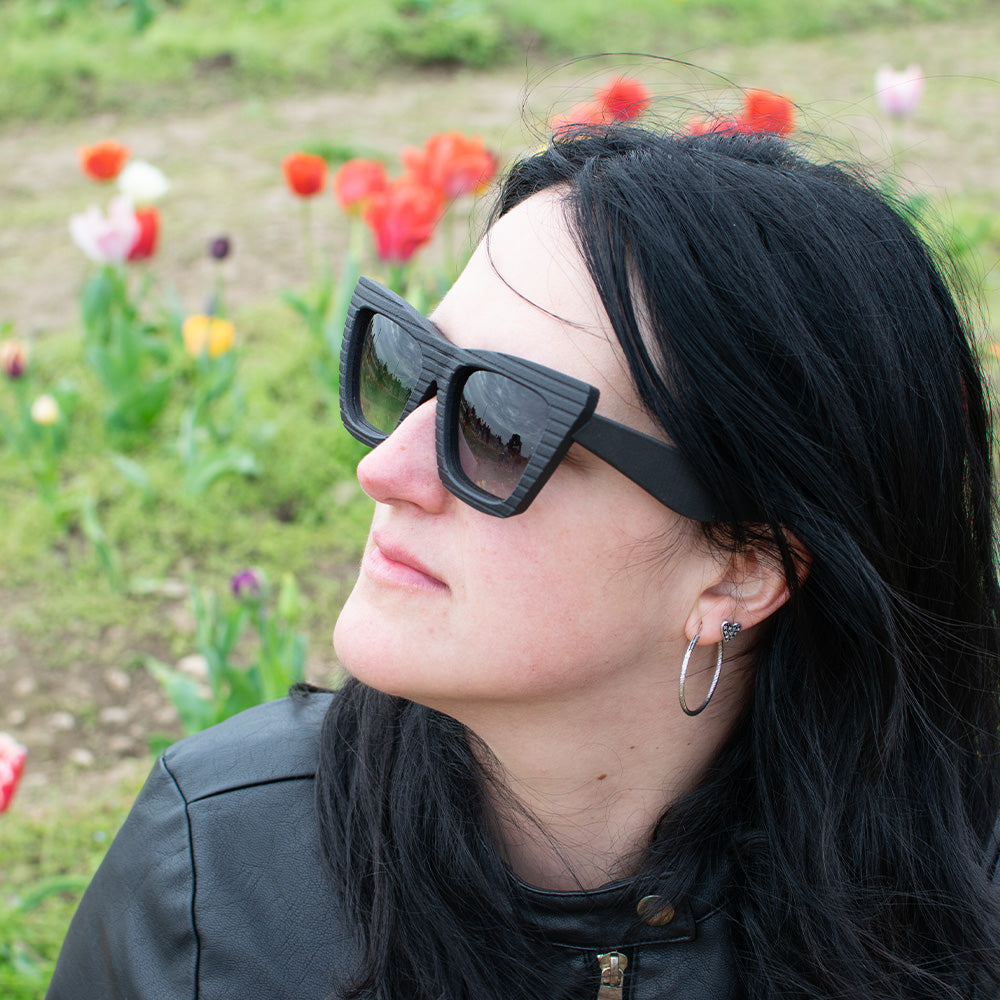 Occhiali da sole cat eye oversize da donna