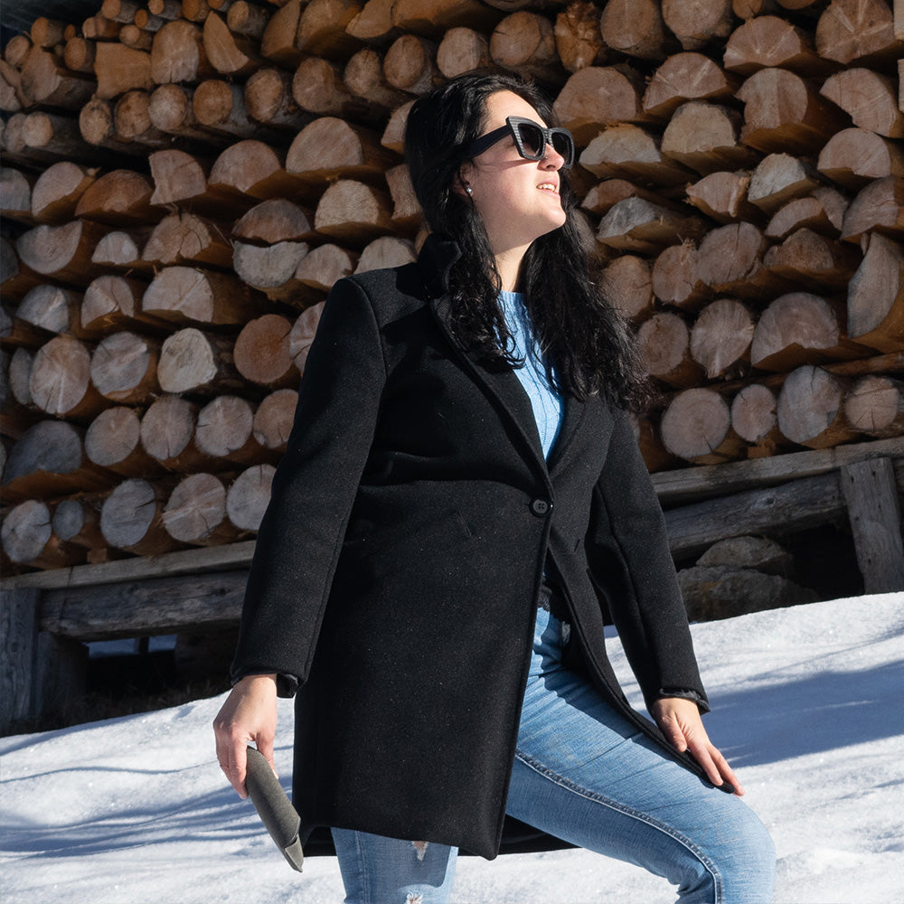 Occhiali da sole donna artigianali cat eye oversize