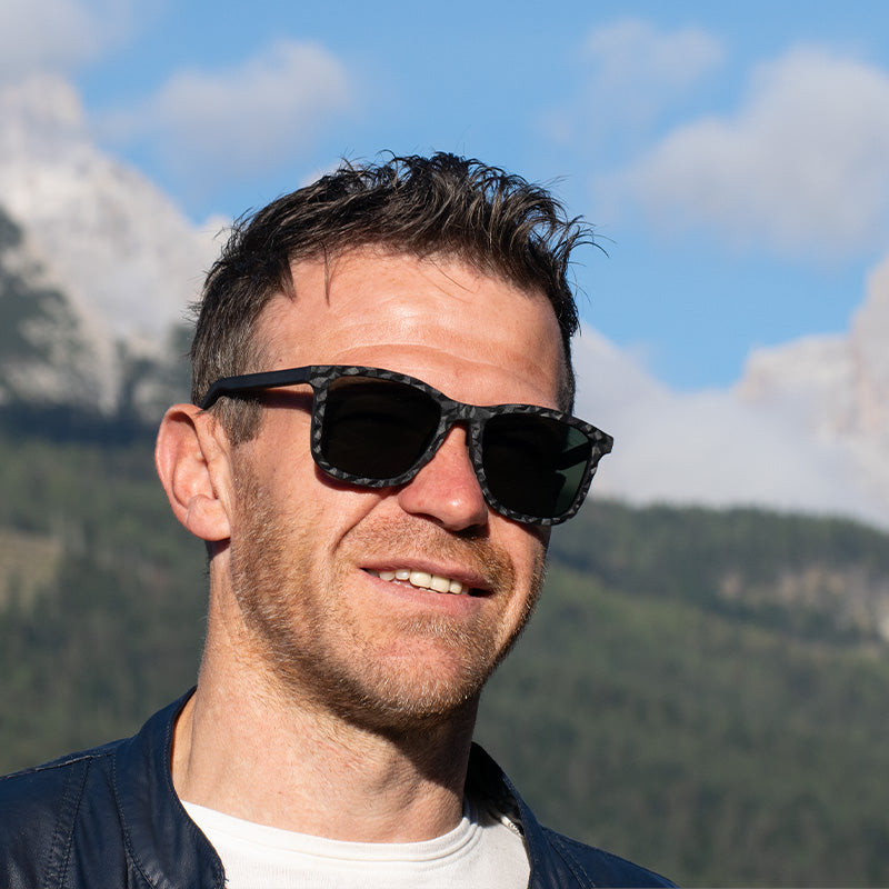 occhiali da sole uomo polarizzati nero