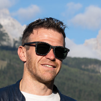 occhiali da sole uomo polarizzati nero